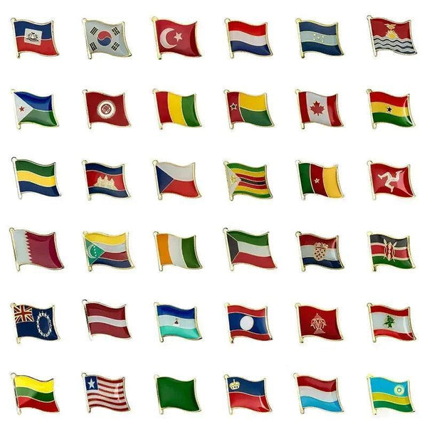 Country Flag Lapel Pin Collection - Enamel Pin Flag