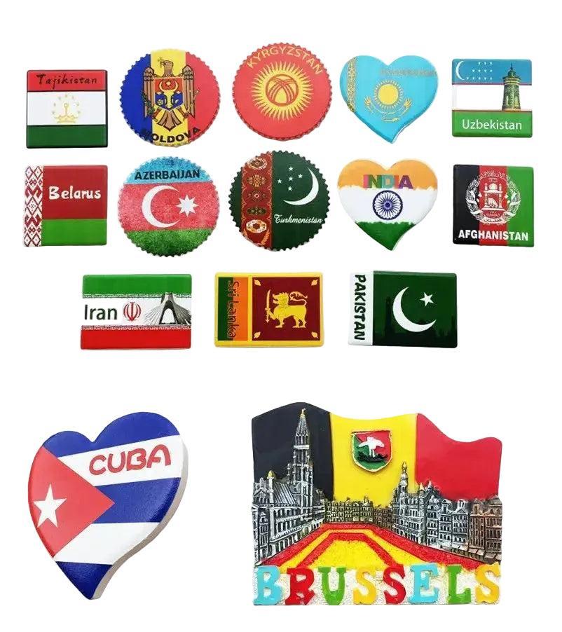 Country Flag Magnets - World Flags Fridge Magnet - Flag Nation