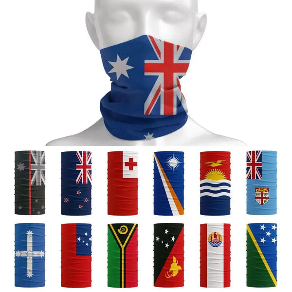 Country Flag Neck Gaiter - Bandana, Face Mask & Headband