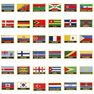 Country Flag Patch Collection - Sew On/Iron On Patches