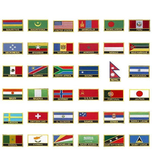Country Flag Patch Collection - Sew On/Iron On Patches