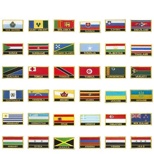 Country Flag Patch Collection - Sew On/Iron On Patches