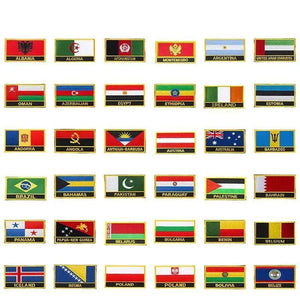 Country Flag Patch Collection - Sew On/Iron On Patches