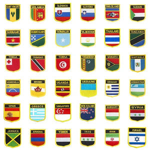 Country Flag Patch Collection - Sew On/Iron On Patches