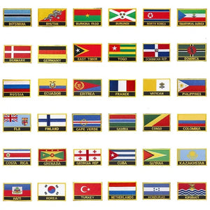 Country Flag Patch Collection - Sew On/Iron On Patches