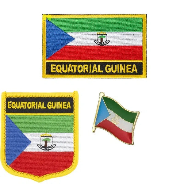 Country Flag Patch & Lapel Pin Collection - Sew On/Iron On Patches