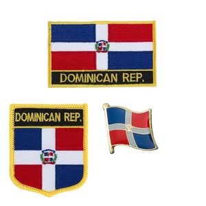 Country Flag Patch & Lapel Pin Collection - Sew On/Iron On Patches