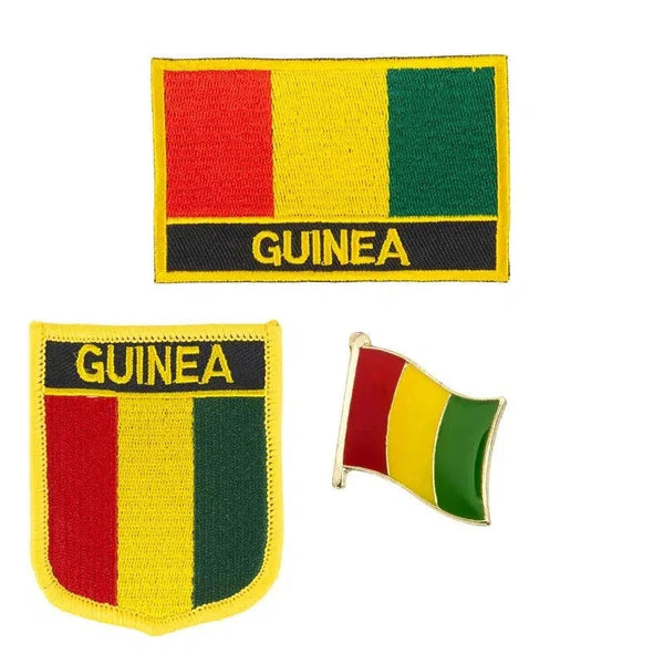 Country Flag Patch & Lapel Pin Collection - Sew On/Iron On Patches