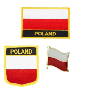 Country Flag Patch & Lapel Pin Collection - Sew On/Iron On Patches