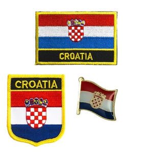 Country Flag Patch & Lapel Pin Collection - Sew On/Iron On Patches