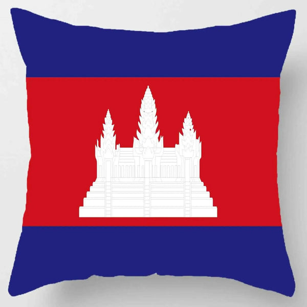 Country Flag Pillowcases - World Flag Throw Pillow Covers