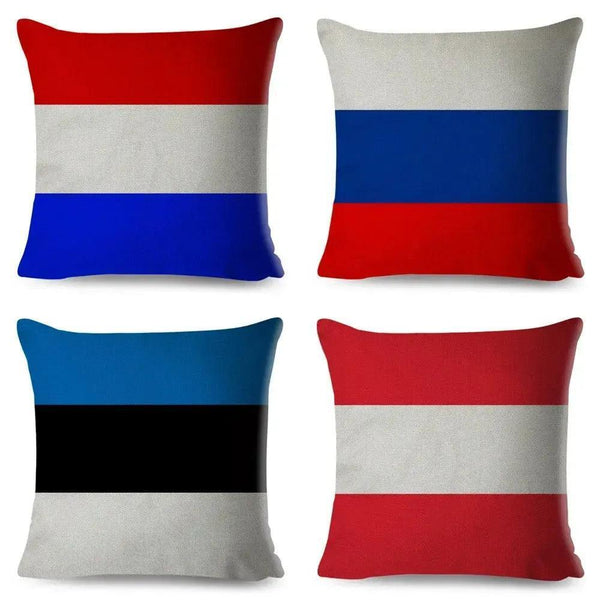 Country Flag Pillowcases - World Flag Throw Pillow Covers