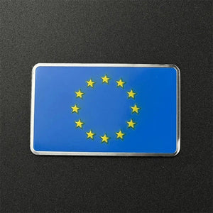 Country Flag Sticker for Car – Aluminum World Flag Vehicle Decal