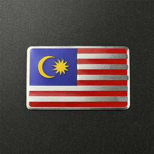 Country Flag Sticker for Car – Aluminum World Flag Vehicle Decal