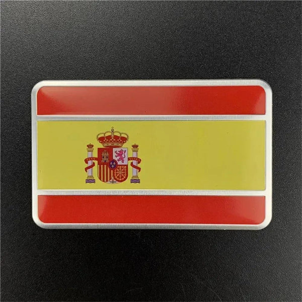 Country Flag Sticker for Car – Aluminum World Flag Vehicle Decal