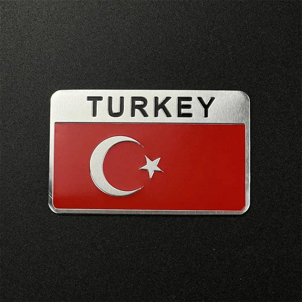Country Flag Sticker for Car – Aluminum World Flag Vehicle Decal