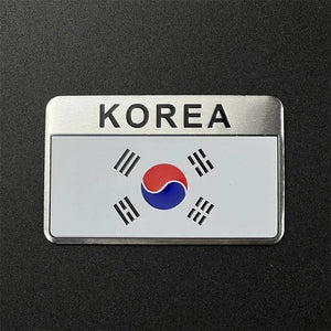 Country Flag Sticker for Car – Aluminum World Flag Vehicle Decal