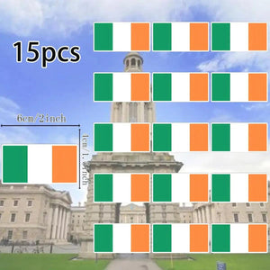 Country Flag Stickers - 15pcs National Flag Decal Pack