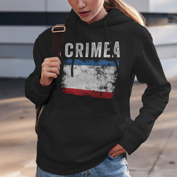 Crimea Flag Distressed - Tatar Flag Hoodie