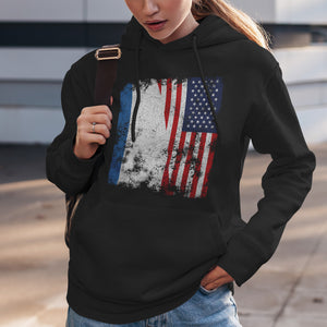 Crimea USA Flag - Half American Hoodie