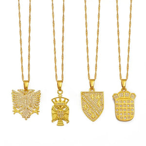 Croatia, Albania, Serbia, Bosnia Pendant Necklace Collection