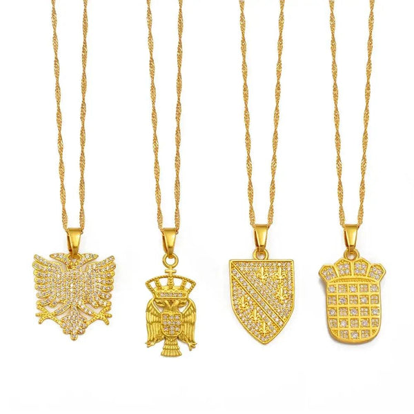 Croatia, Albania, Serbia, Bosnia Pendant Necklace Collection