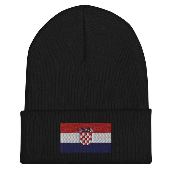 Croatia Flag Beanie - Embroidered Winter Hat
