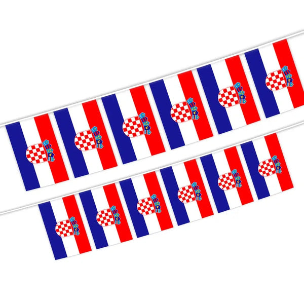 Croatia Flag Bunting Banner - 20Pcs
