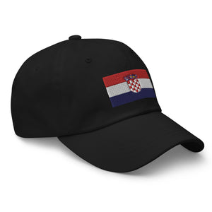 Croatia Flag Cap - Adjustable Embroidered Dad Hat