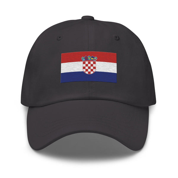 Croatia Flag Cap - Adjustable Embroidered Dad Hat