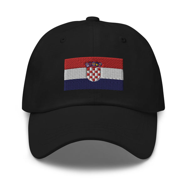 Croatia Flag Cap - Adjustable Embroidered Dad Hat