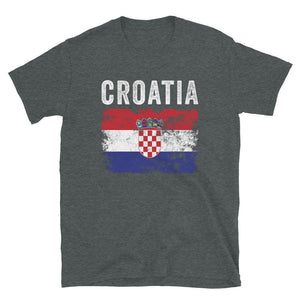 Croatia Flag Distressed - Croatian Flag T-Shirt