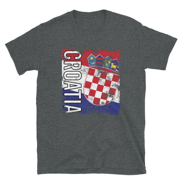 Croatia Flag Distressed T-Shirt