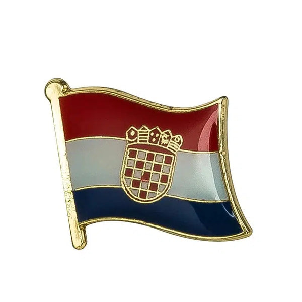 Croatia Flag Lapel Pin - Enamel Pin Flag