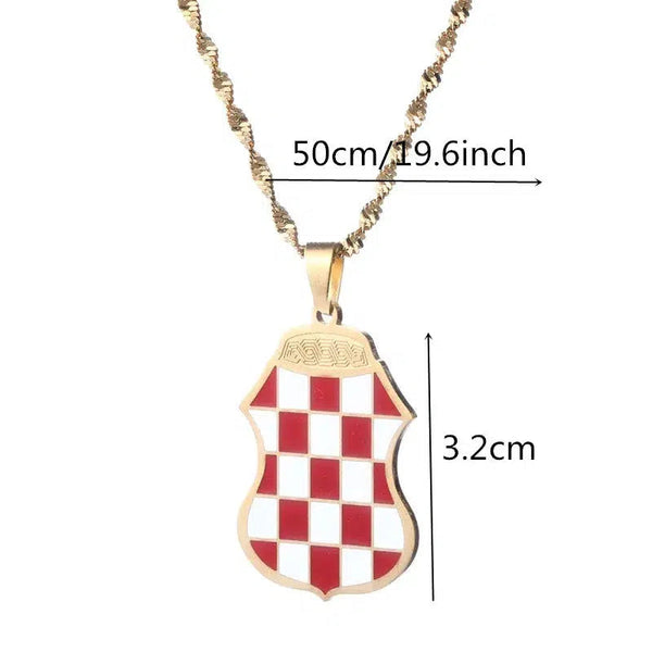 Croatia Flag Necklace Collection