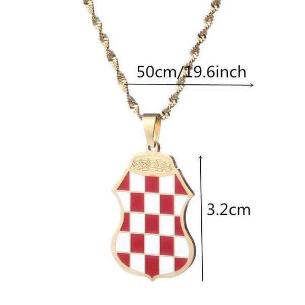 Croatia Flag Necklace Collection