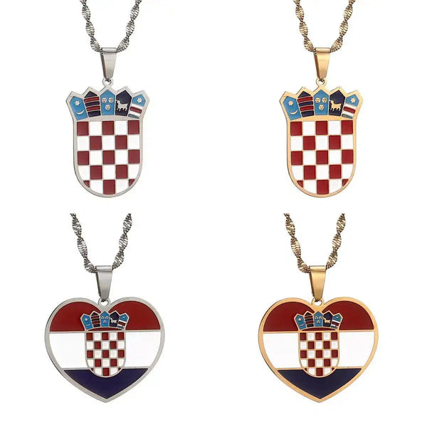 Croatia Flag Necklace Collection