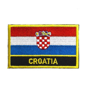 Miếng vá cờ Croatia - May trên/Ủi trên miếng vá
