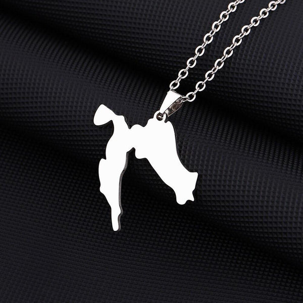 Croatia Map Necklace