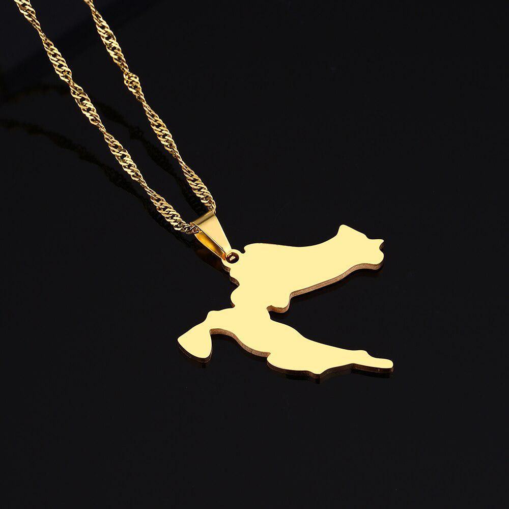 Croatia Map Necklace