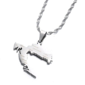 Croatia Map Necklace