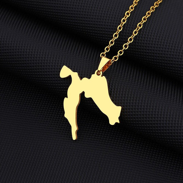 Croatia Map Necklace