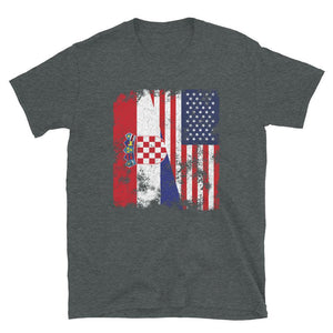 Croatia USA Flag - Half American T-Shirt