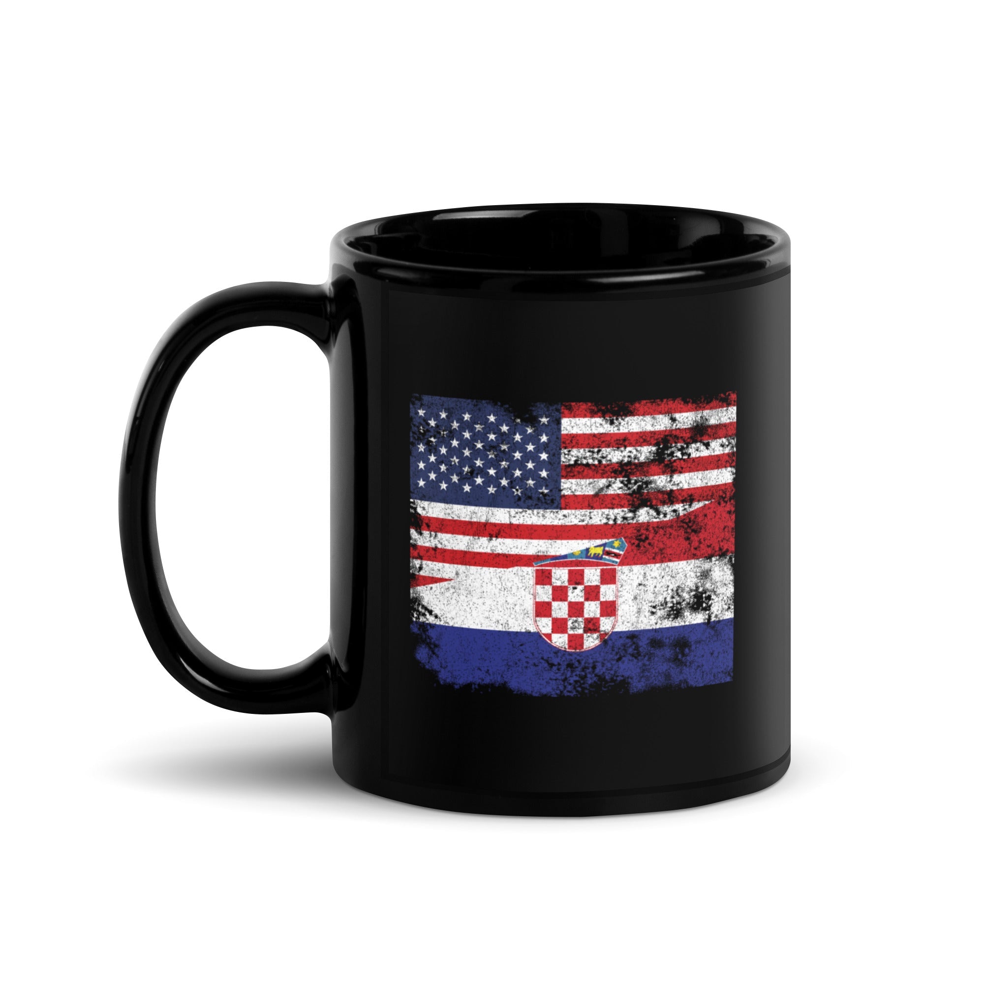 Croatia USA Flag Mug