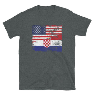 Croatia USA Flag T-Shirt