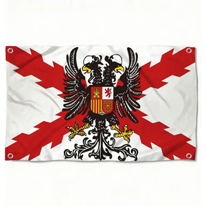 Cross of Burgundy Flag - Spanish Empire Flag - 90x150cm(3x5ft) - 60x90cm(2x3ft)
