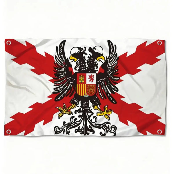 Cross of Burgundy Flag - Spanish Empire Flag - 90x150cm(3x5ft) - 60x90cm(2x3ft)