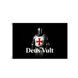Crusader Flag – Deus Vult Knights Templar Flag - 90x150cm(3x5ft) - 60x90cm(2x3ft)