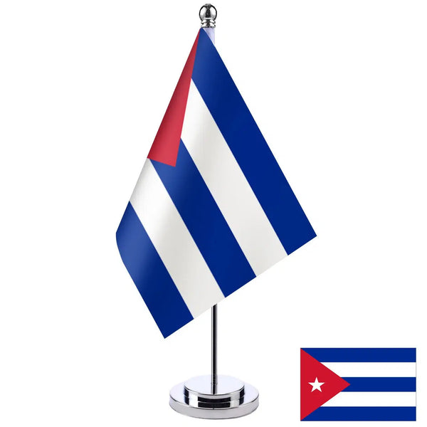 Cuba Desk Flag - Small Office Table Flag