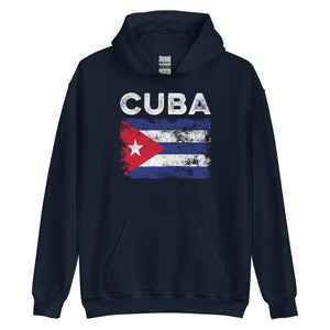 Cuba Flag Distressed - Cuban Flag Hoodie